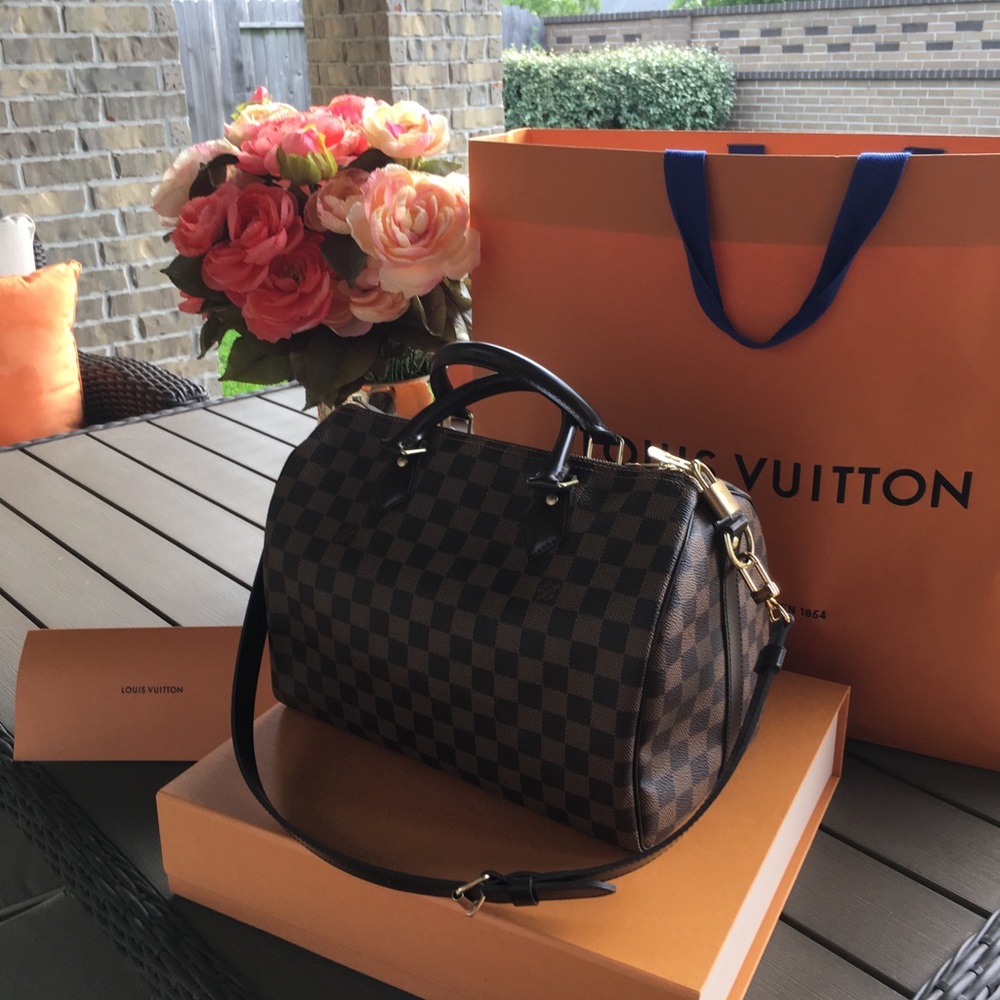Damier Ebene Speedy Bandouliere 30